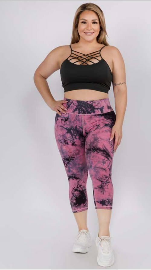 #H212 Workout Side Pocket Leggings (Burgundy)- 6141