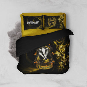 Harry Potter Hogwarts House Gryffindor Slytherin Ravenclaw Hufflepuff Bed Set