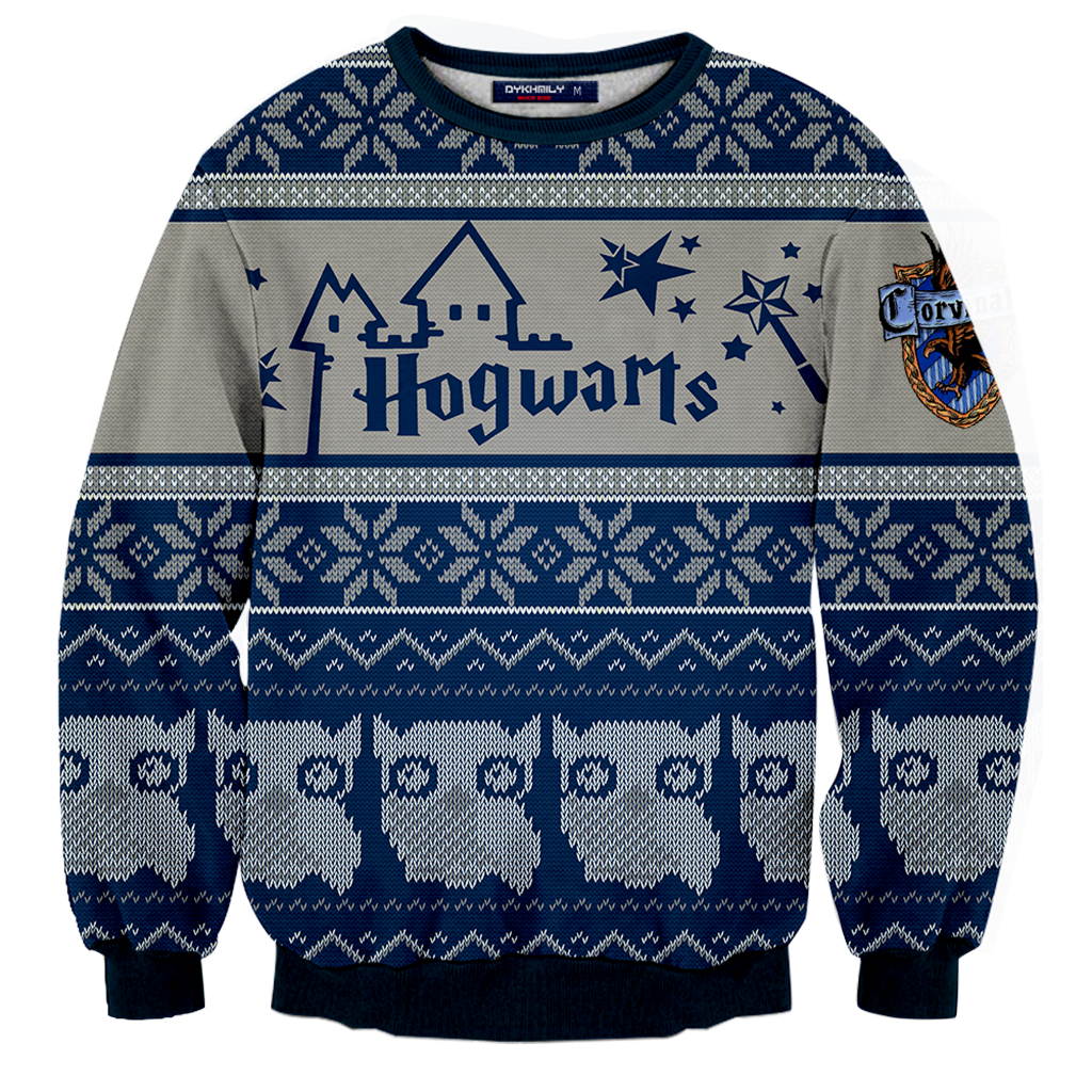 Ravenclaw Harry Potter Ugly Christmas 3D Sweater – MoveekBuddyShop