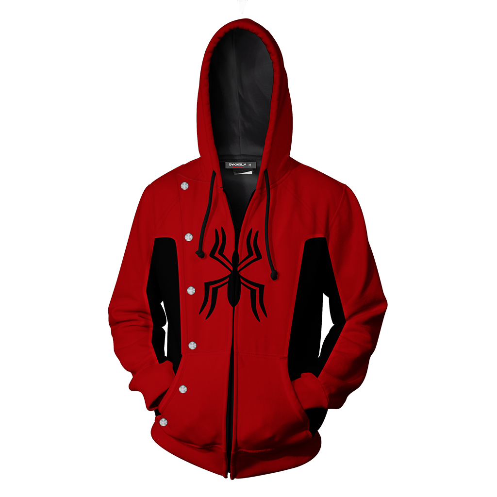 Spider-Man Last Stand Cosplay PS4 Zip Up Hoodie Jacket - MoveekBuddyShop