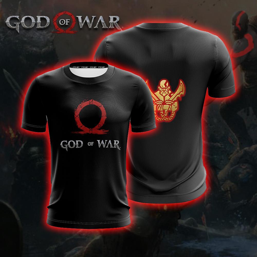 God Of War Kratos Omega Symbol Unisex 3d T Shirt
