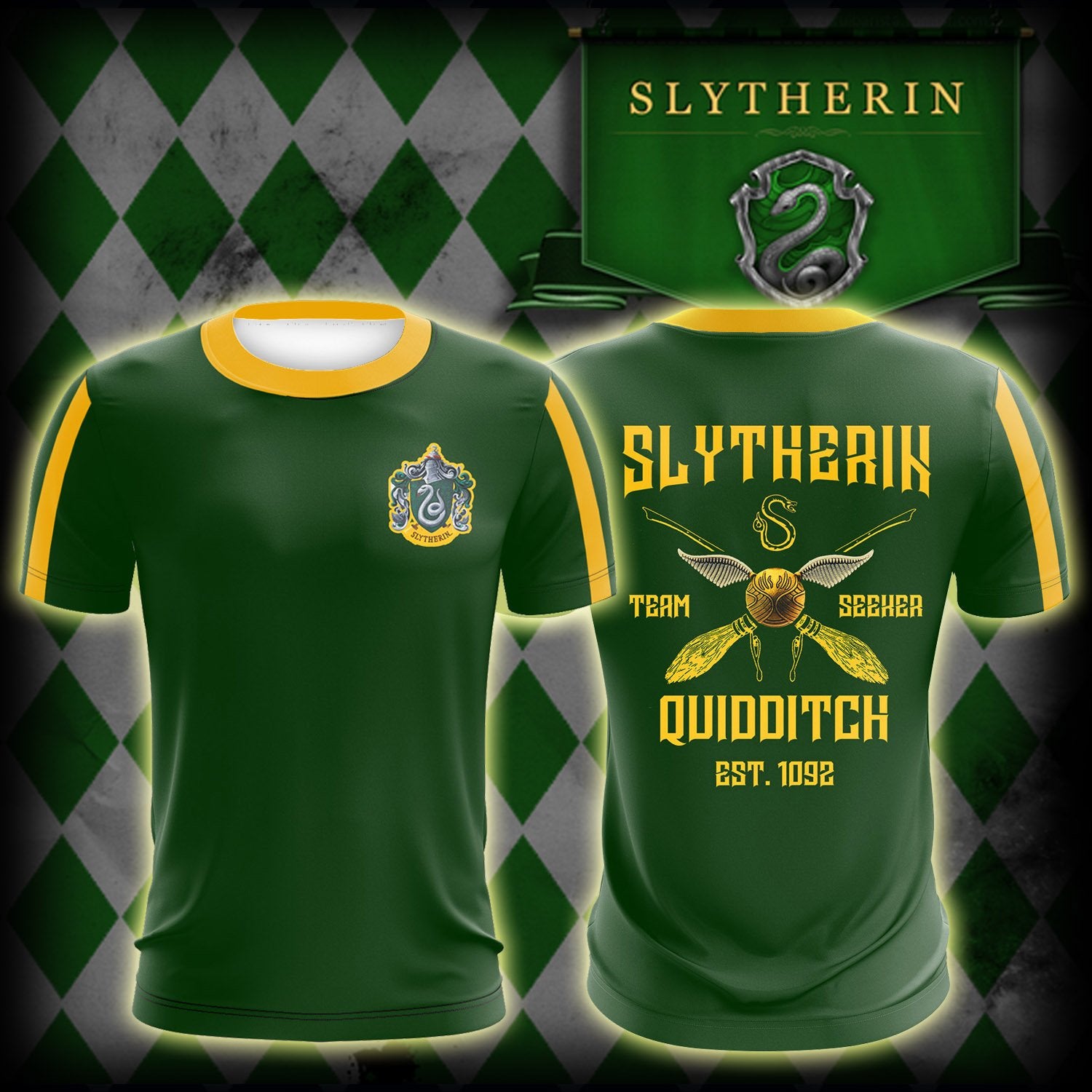 Gryffindor Quidditch Team Harry Potter - T-shirt 3D Unisex MoveekBuddyShop