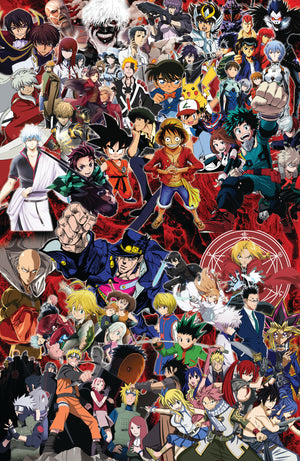 Anime Characters Complication (Dragon Ball, Naruto, One Piece, Bleach, Yu Gi Oh!, My hero academia, Pokemon, The metal Alchemist, ect.)