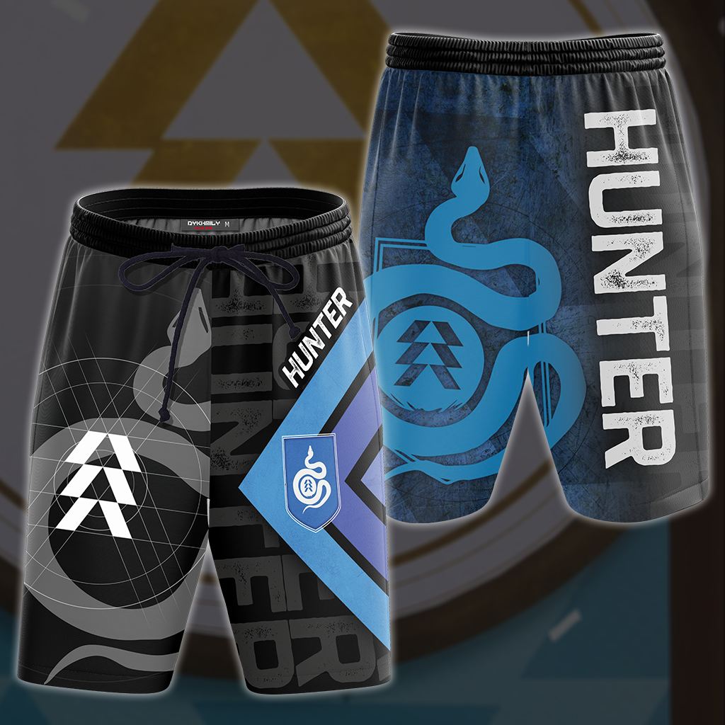 Destiny Hunter All Over Print Beach Shorts Jogger