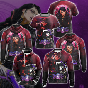 Bayonetta Video Game 3D All Over Print T-shirt Tank Top Zip Hoodie Pullover Hoodie Hawaiian Shirt Beach Shorts Jogger