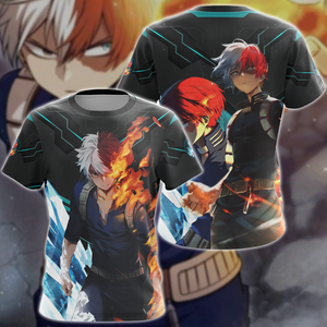 My Hero Academia Todoroki Shoto 3D All Over Print T-shirt Tank Top Zip Hoodie Pullover Hoodie Hawaiian Shirt Beach Shorts Jogger