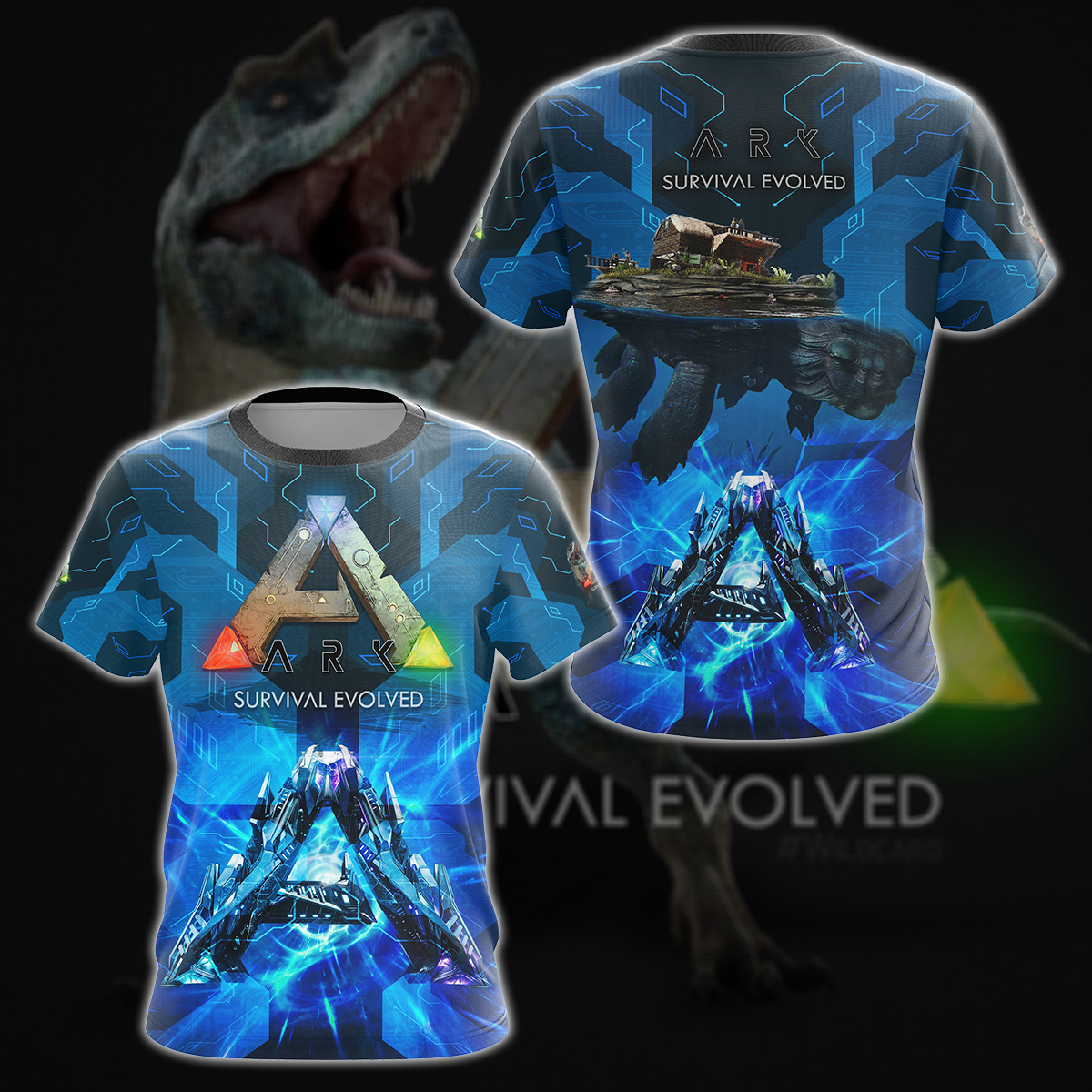 ARK: Survival Evolved Video Game 3D All Over Printed T-shirt Tank Top Zip Hoodie Pullover Hoodie Hawaiian Shirt Beach Shorts Jogger