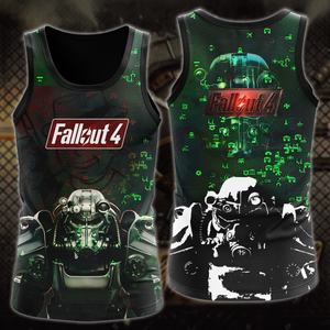 Fallout 4 Video Game 3D All Over Print T-shirt Tank Top Zip Hoodie Pullover Hoodie Hawaiian Shirt Beach Shorts Jogger