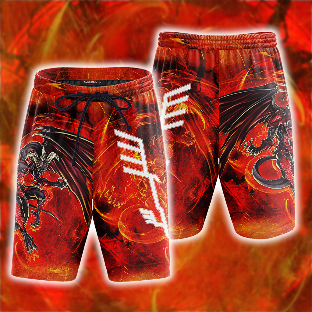 Yu-Gi-Oh! Red Dragon Archfiend  The Mark Of The Wings Beach Shorts