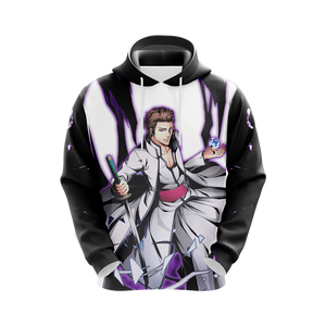 Bleach Aizen Sōsuke Unisex 3D T-shirt Zip Hoodie Pullover Hoodie 