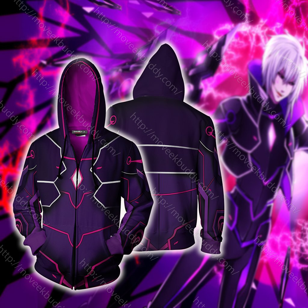 Elsword Add Cosplay Zip Up Hoodie Jacket