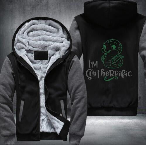 Harry Potter Winter Zipped Hoodies Slytherin