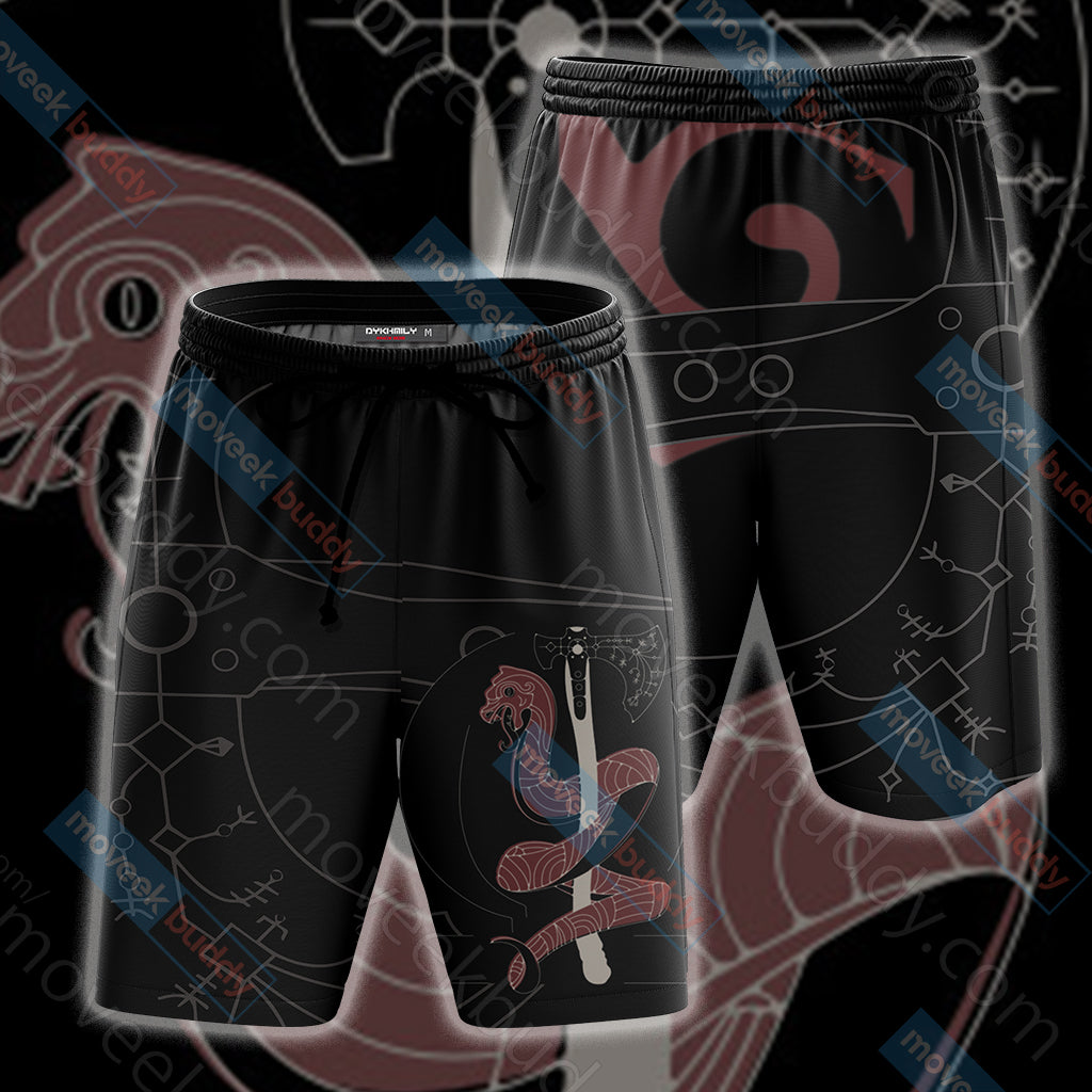 God Of War Leviathan Axe Unisex Beach Shorts