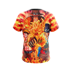 One Piece - Luffy, Sabo, Ace Unisex 3D T-shirt