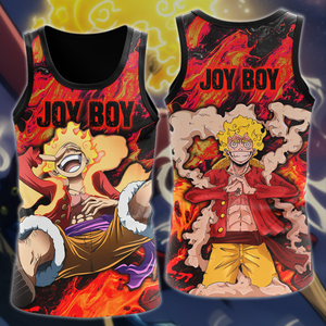 One Piece Joy boy Luffy  Anime Manga 3D All Over Print T-shirt Tank Top Zip Hoodie Pullover Hoodie Hawaiian Shirt Beach Shorts Jogger