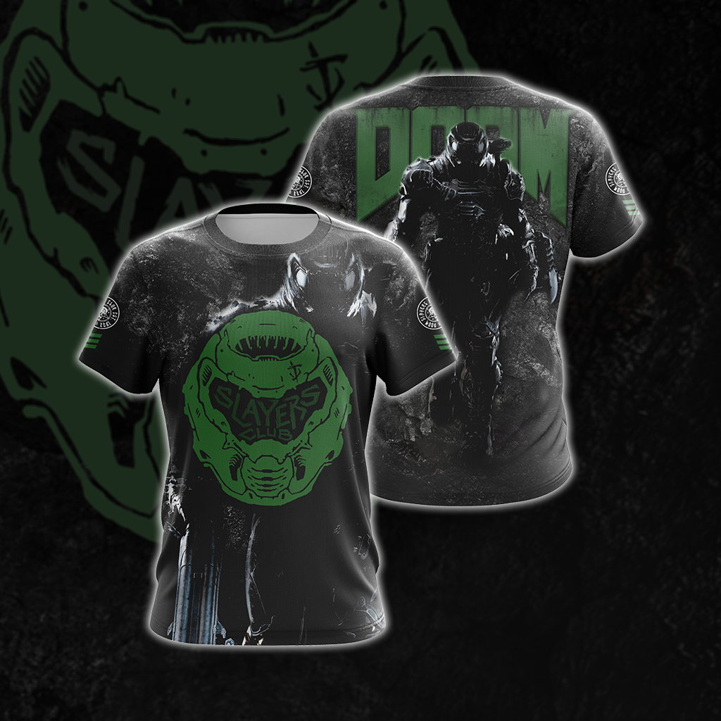 Doom - Slayers Club Unisex 3D T-shirt - MoveekBuddyShop