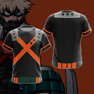 My hero Academia Bakugo 3D T-shirt Zip Hoodie Pullover Hoodie