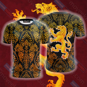 House Lannister Lion Game Of Thrones Unisex 3D T-shirt