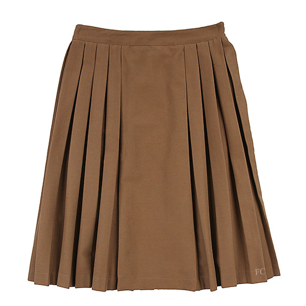 Brown Pleated Skirt by Mimisol