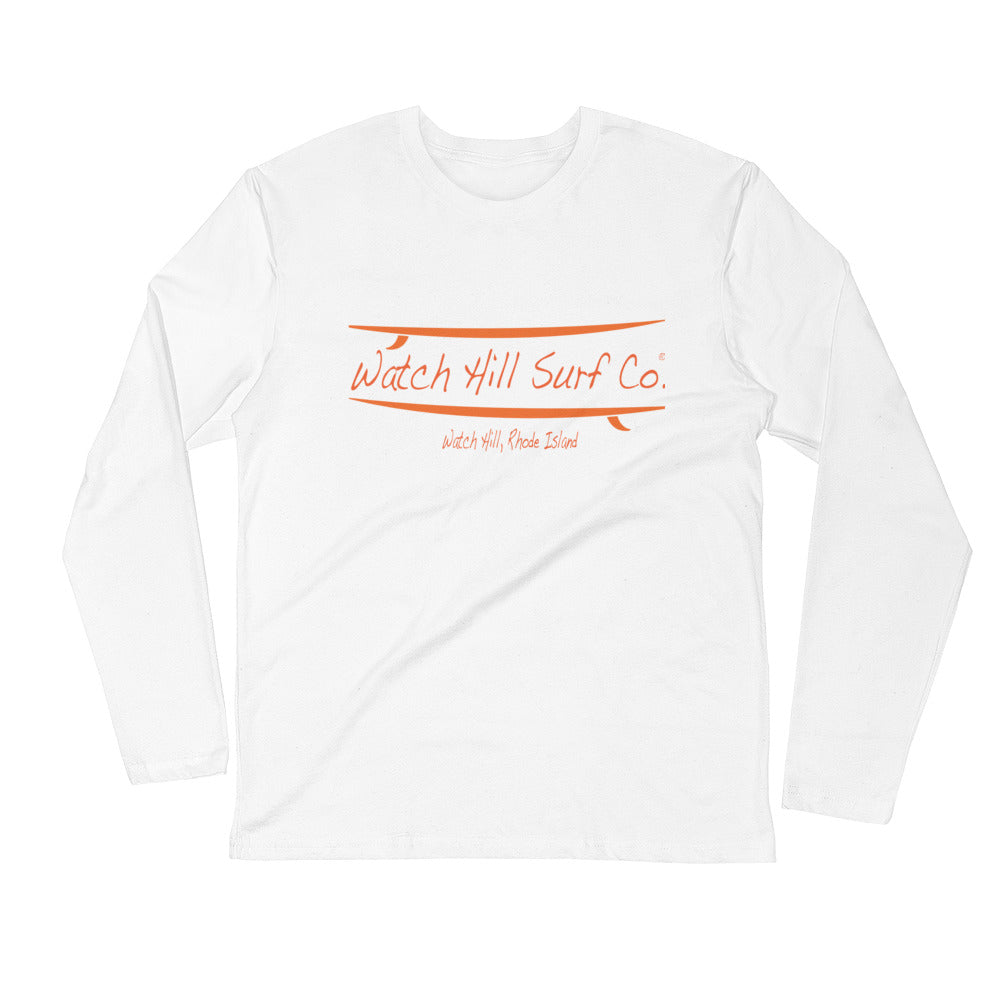 Watch Hill Surf Co Parallel Boards Premium Long Sleeve Fitted Crew Watchill N