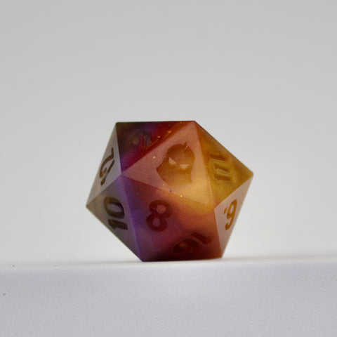 Handmade dice for DND dungeons and dragons, TTRPG role playing games