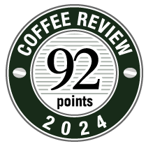 91 Points in 2013 Coffee Review Badge.