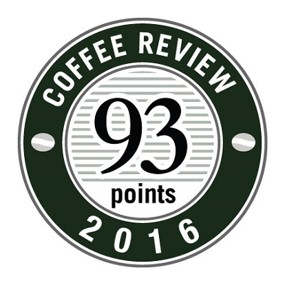 93 Points in 2016 Coffee Review Badge.