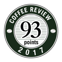 93 Points in 2017 Coffee Review Badge.
