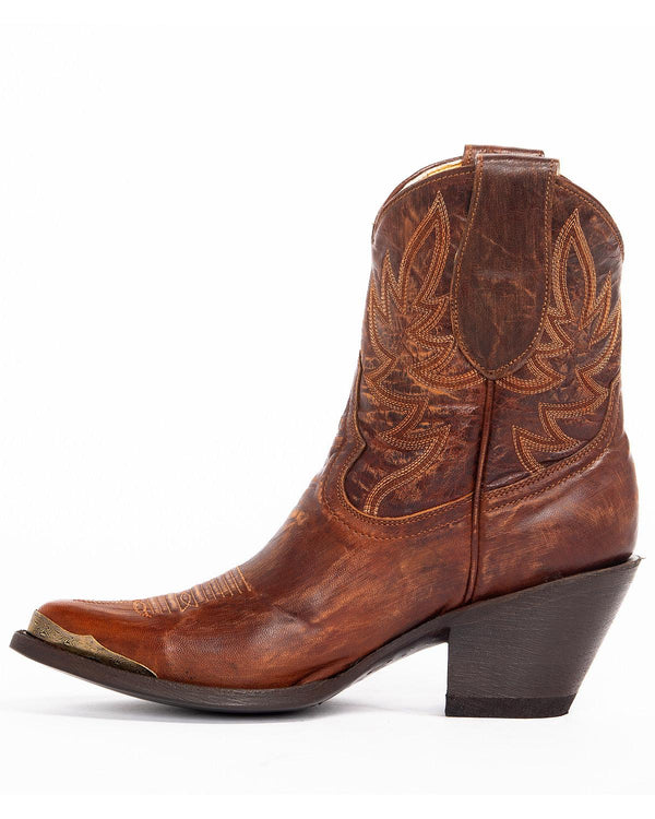 Wheels Brown Western Booties - Pointed 