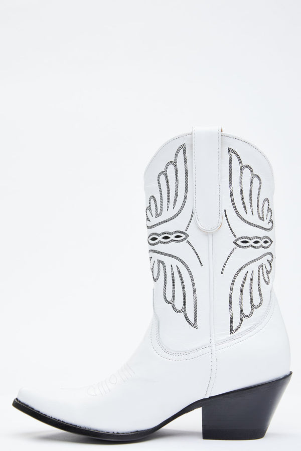 MASU ANGEL TIP BOOTS-WHITE | premioalmeritoempresarial.com