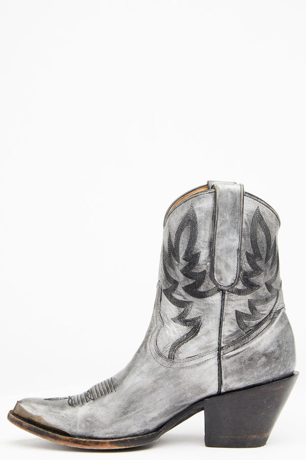 metallic western booties