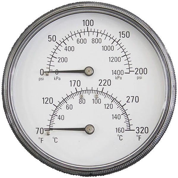 temperature and pressure gauge