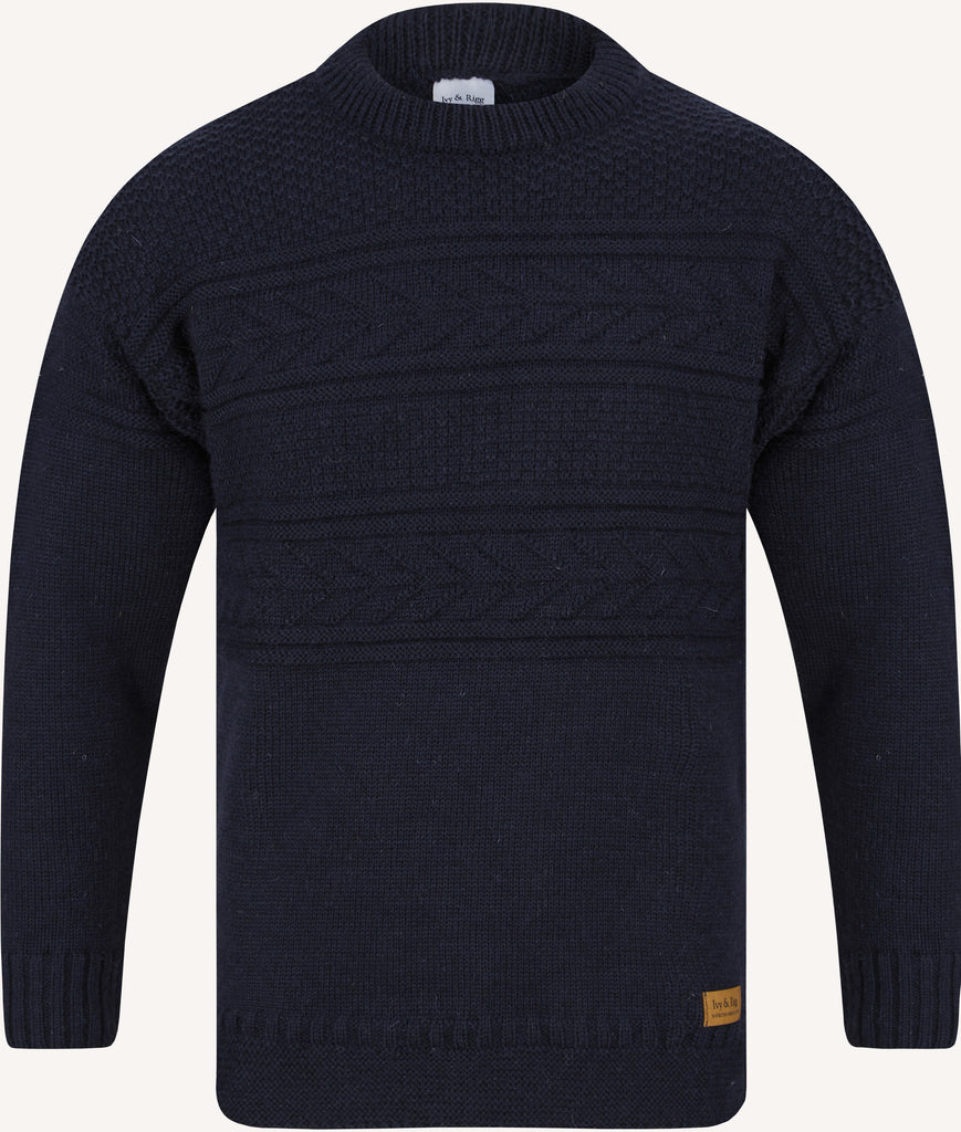 Hadrian Wool Guernsey Jumper - Cream – Ivy & Rigg