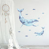 Load image into Gallery viewer, Nursery Wall Decal Underwater Blue Whale
