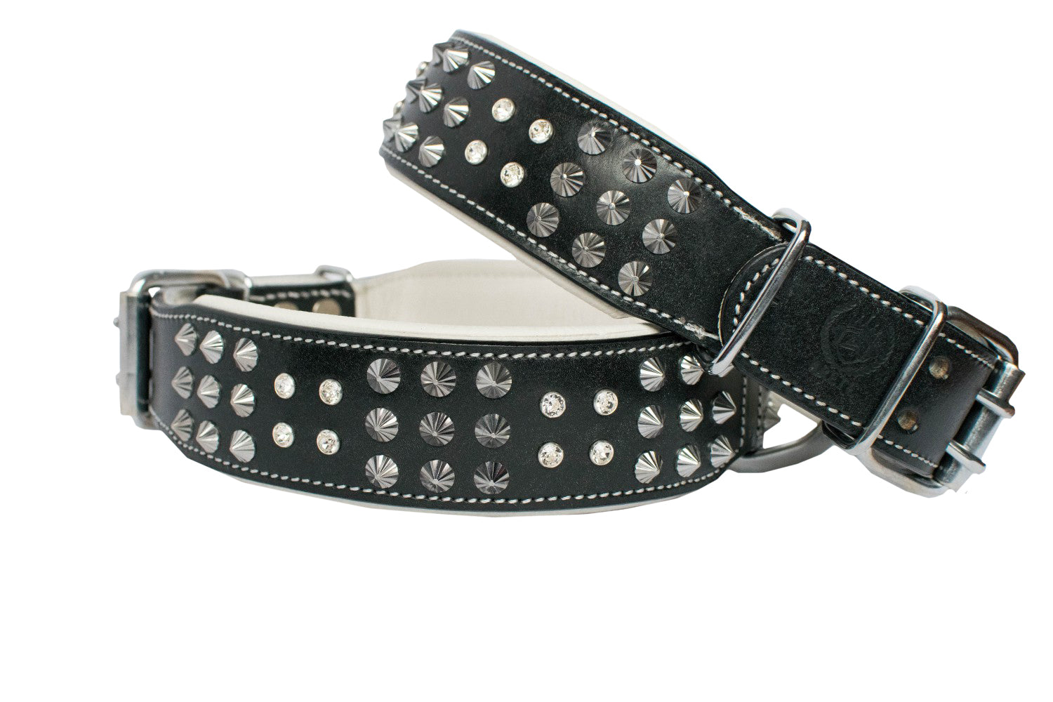 ROYAL EDITION SWAROVSKI LEATHER DOG COLLAR - aretedogsupply.com