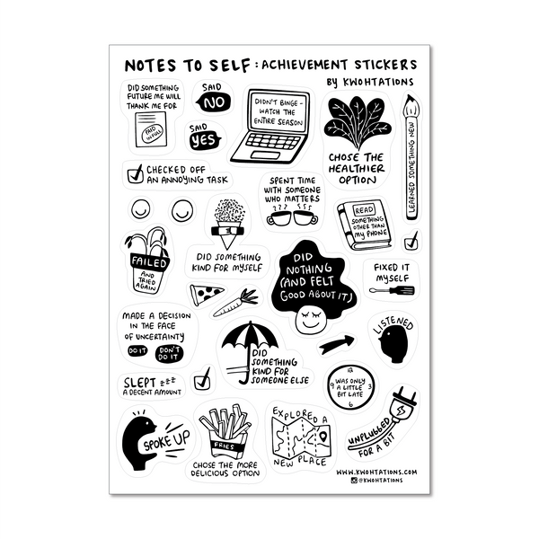 Self-Care Journal Kit  Download Self-Care Prompts, Stickers