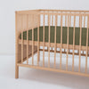 Baby Cot Natural Bamboo Sheet (Olive) - Bedtribe
