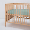 Baby Cot Natural Bamboo Sheet (Sage) - Bedtribe