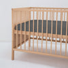 Baby Cot Natural Bamboo Sheet (Grey) - Bedtribe