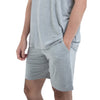 Men's Ultra-soft Bamboo Loungewear Shorts (Grey) - Bedtribe