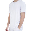 Men's Ultra-soft Bamboo Loungewear Tee (White) - Bedtribe