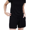 Women's Ultra-soft Bamboo Loungewear Shorts (Black) - Bedtribe