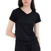 Women's Ultra-soft Bamboo Loungewear Tee (Black) - Bedtribe