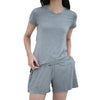 Women's Ultra-soft Bamboo Loungewear Tee (Grey) - Bedtribe