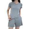 Women's Ultra-soft Bamboo Loungewear Shorts (Grey) - Bedtribe