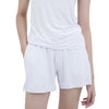 Women's Ultra-soft Bamboo Loungewear Shorts (White) - Bedtribe