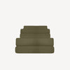Iced Bamboo Bolster Case (Olive) - Bedtribe