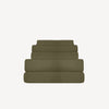 Iced Bamboo Duvet Cover (Olive) - Bedtribe