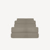 Iced Bamboo Fitted Sheets (Taupe) - Bedtribe
