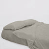 Iced Bamboo Fitted Sheets (Steel) - Bedtribe